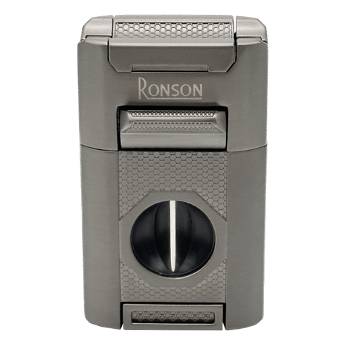 Vžigalnik Ronson 121001 za cigare plinski Giant Jet Flame, Gun Metal