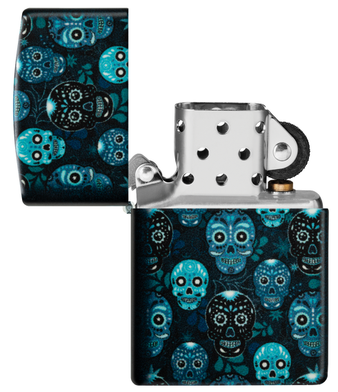 Zippo vžigalnik 46017 Sugar Skull Glow in the Dark
