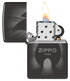 Zippo 46175 vžigalnik Campfire Zippo Fire Logo, High Polish Black