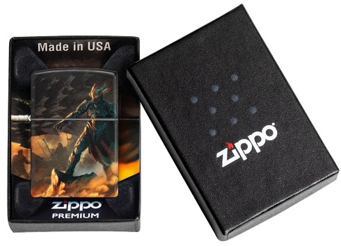 Zippo 46284 vžigalnik Knight vs Dragon, 540 Matte