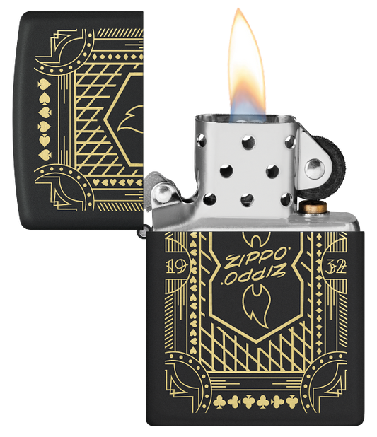 Zippo 46483 vžigalnik Retro 1932, Black Matte