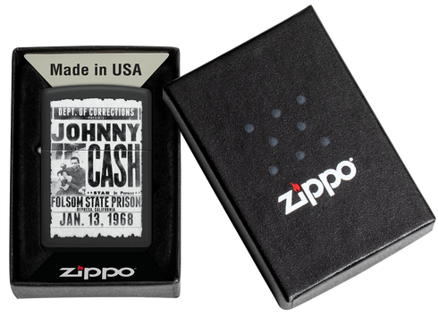 Zippo 46490 vžigalnik Johnny Cash, Newspaper