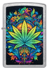 Zippo 46575 vžigalnik Psychedelic Cannabis, Street Chrome