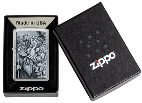 Zippo 46579 vžigalnik Mystical Beings LOTR Based, Brushed Chrome