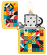Zippo 46586 vžigalnik Geometric Pattern, Sunflower Matte