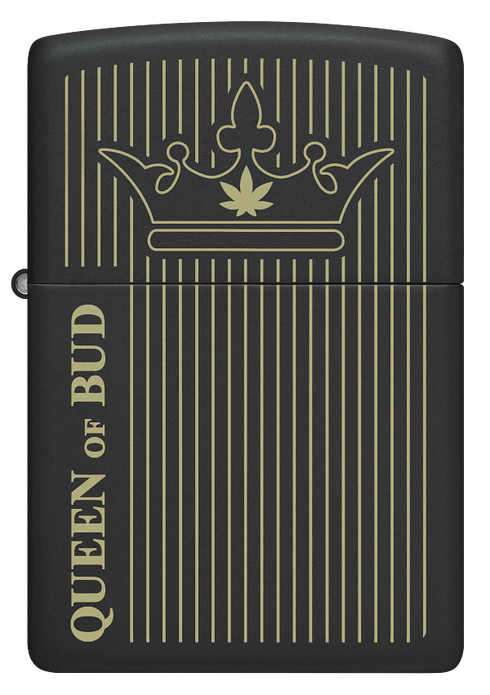 Zippo 46683 vžigalnik Cannabis - Queen Of Bud, Black Matte