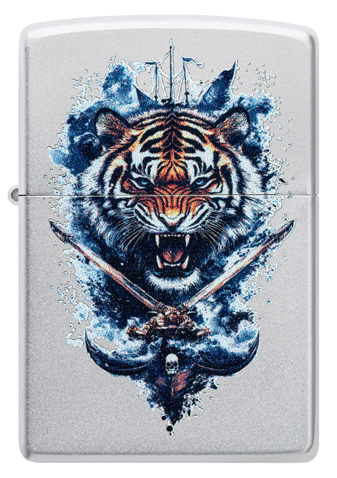 Zippo 60.007.639 vžigalnik Fierce Tiger & Crossing Swords
