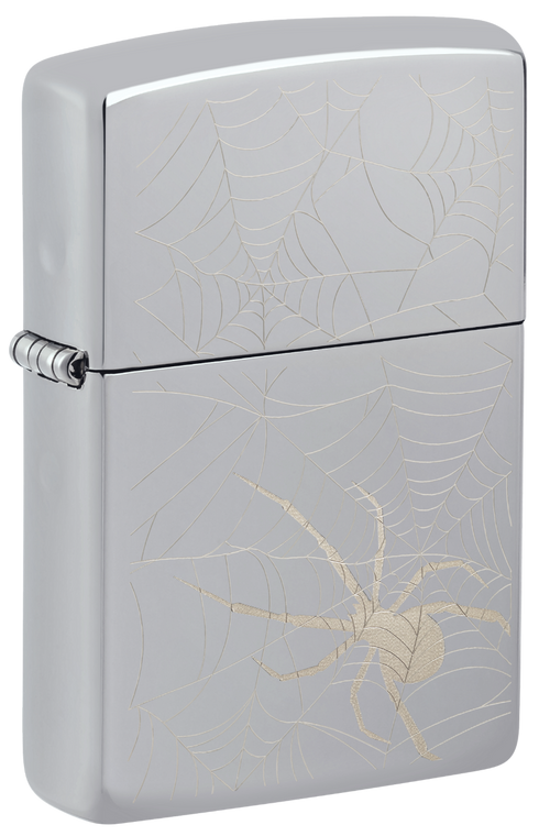 Zippo vžigalnik 48767 Spider Web High Polish Chrome