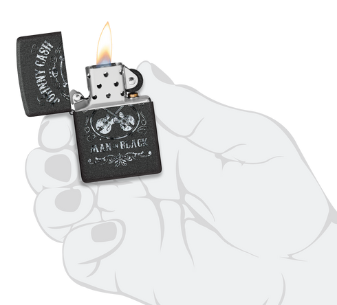 Zippo 48989 vžigalnik Johnny Cash, Man in Black
