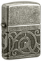 Zippo vžigalnik 49290 Pattern Armor Antique Silver