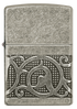 Zippo vžigalnik 49290 Pattern Armor Antique Silver
