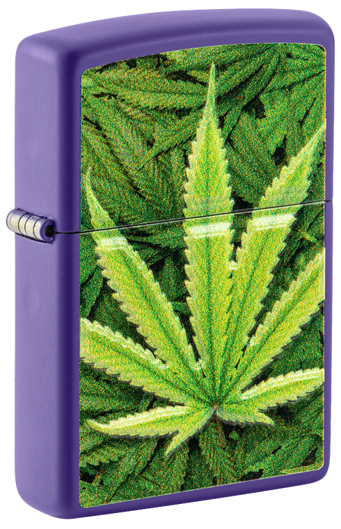 Zippo 49790 vžigalnik Cannabis, Purple Matte
