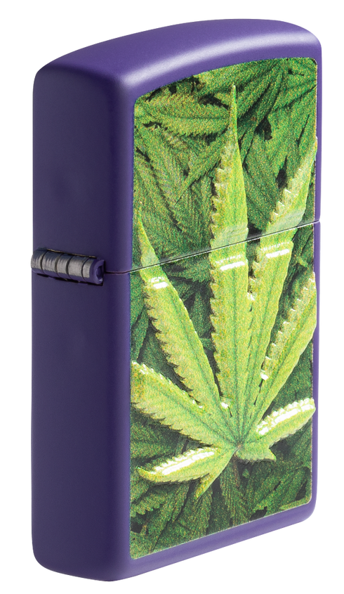 Zippo 49790 vžigalnik Cannabis, Purple Matte