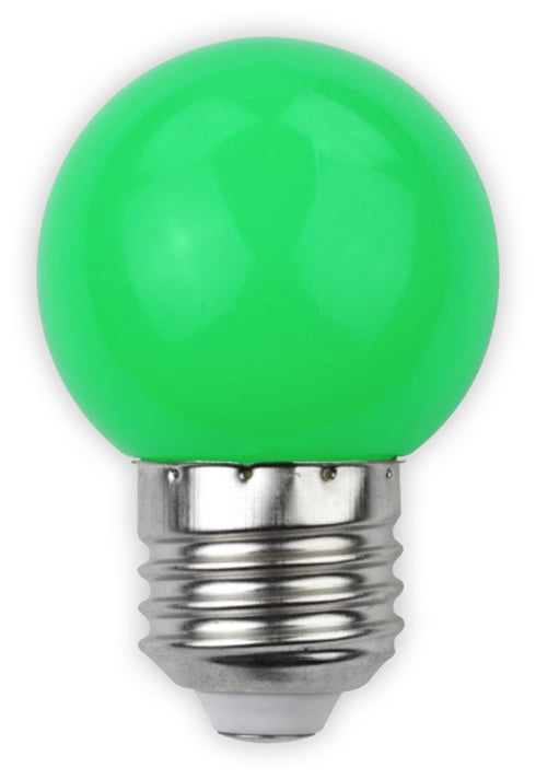 Avide 25882 Žarnica Decor - zelena LED SMD E27 1W G45