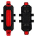 Svetilka za kolo polnilna 2W 360m Li-Polymer rdeča EBL-2W-RED