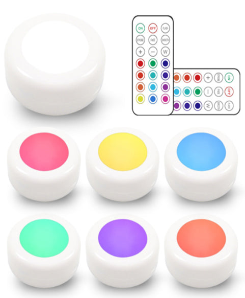 Avide 995922 Svetilka nočna Mini prenosna 6kos/set 0.45W RGB 3000K 22lm, EMPNL-0.45W-RGB
