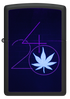 Zippo vžigalnik 60.006.904 Cannabis 420 Black Light