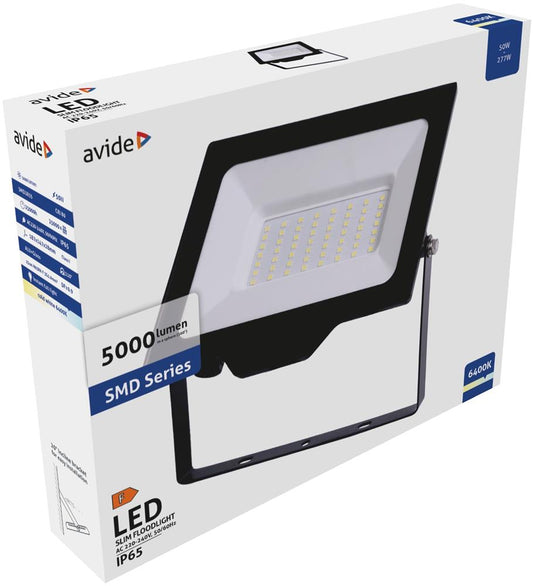 Reflektor Slim LED SMD 50W CW 6400K ABLRFLCW-50W