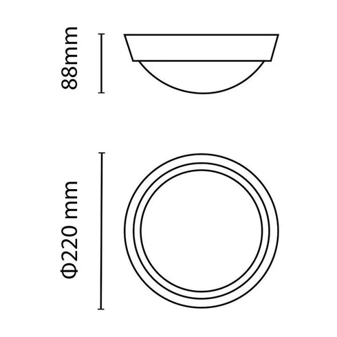 Svetilka ASAL0229 stropna LED 18W 4000K