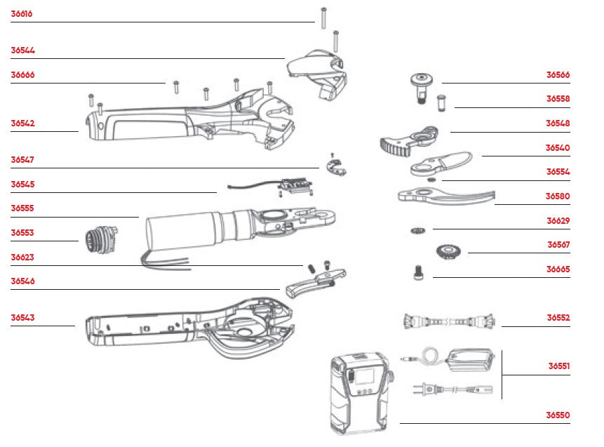 Ausonia 36552 Kabel za škarje Athena (31821)