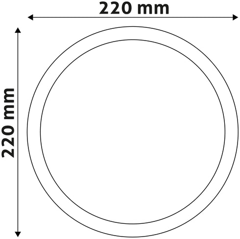 Avide 915265 Zunanja svetilka (Triton-O) Okrogla 20W 4000K 1700 lm IP65