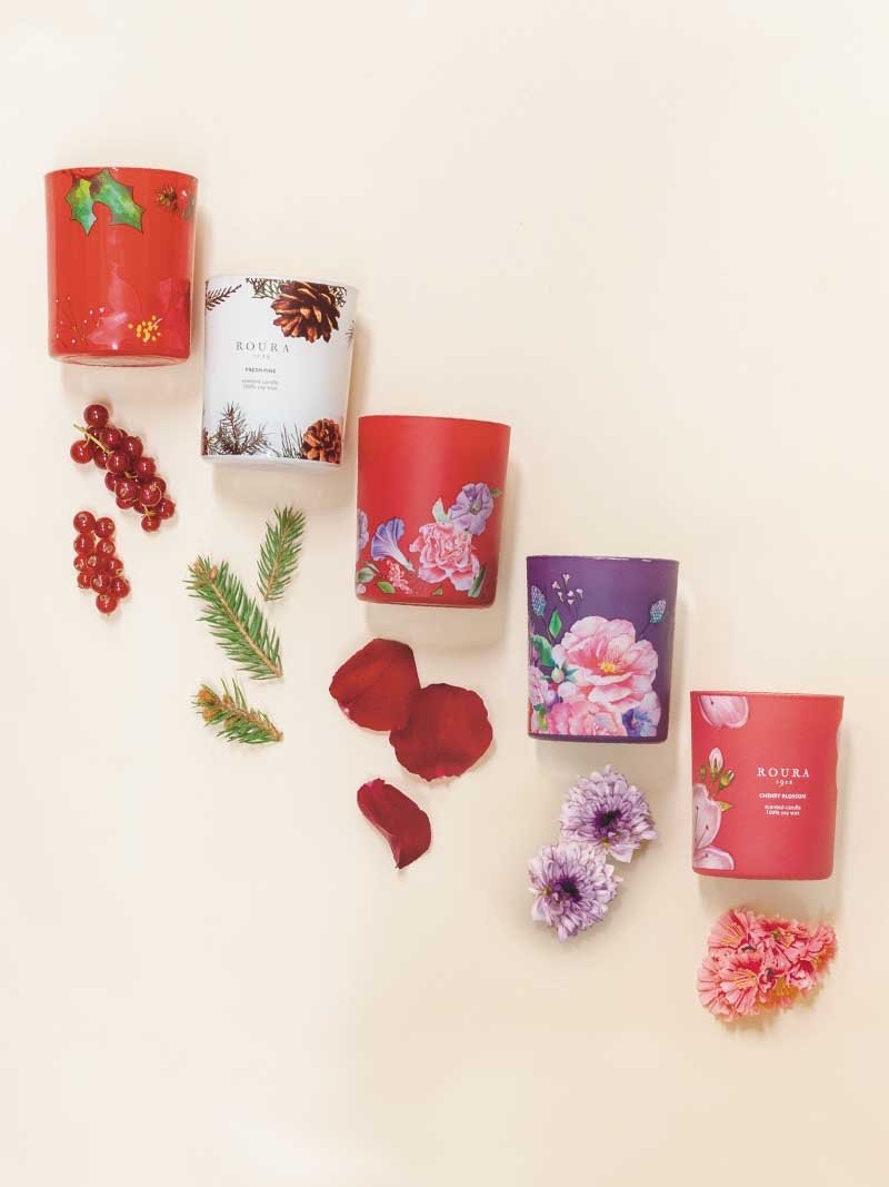 Roura 333500.222 Sveča Cherry blossom - Aroma 3 v 1