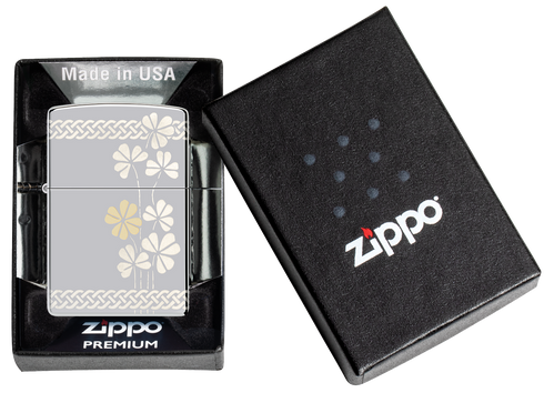 Zippo vžigalnik 48586 Celtic Clover
