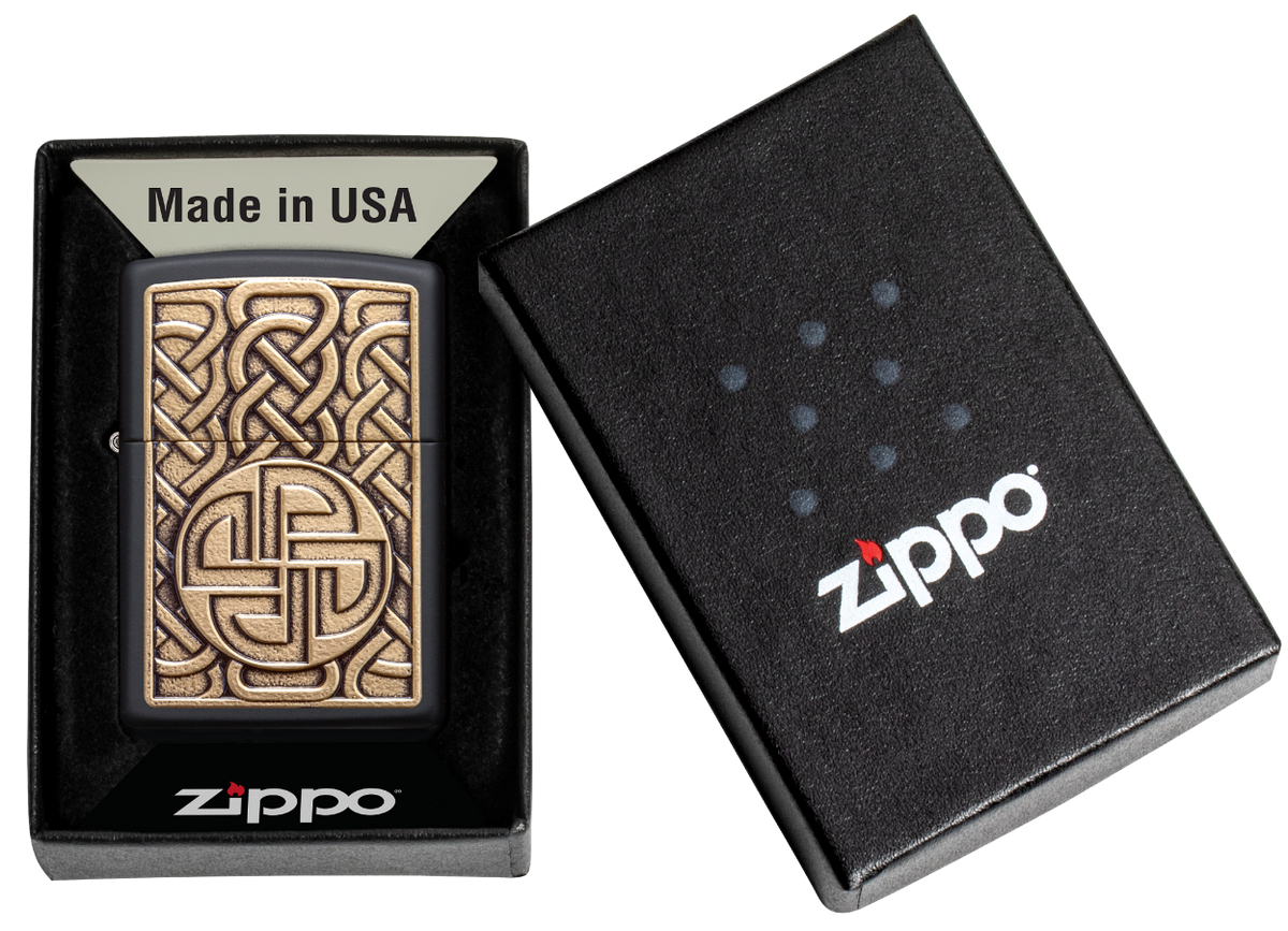 Zippo vžigalnik 49538 Nordic Shield Knot Emblem