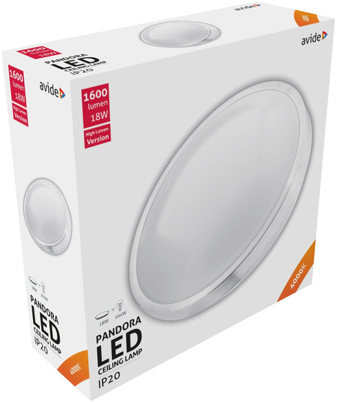 Avide 910246 Stropna svetilka Pandora LED 18W NW 1600 lm