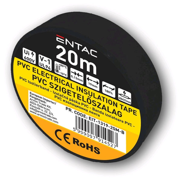 Entac 914527 Izolacijski trak 20m, 0.13x19mm