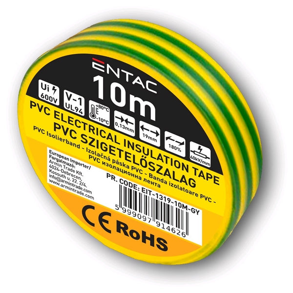 Entac 914626 Izolacijski trak 10m, 0.13x19mm