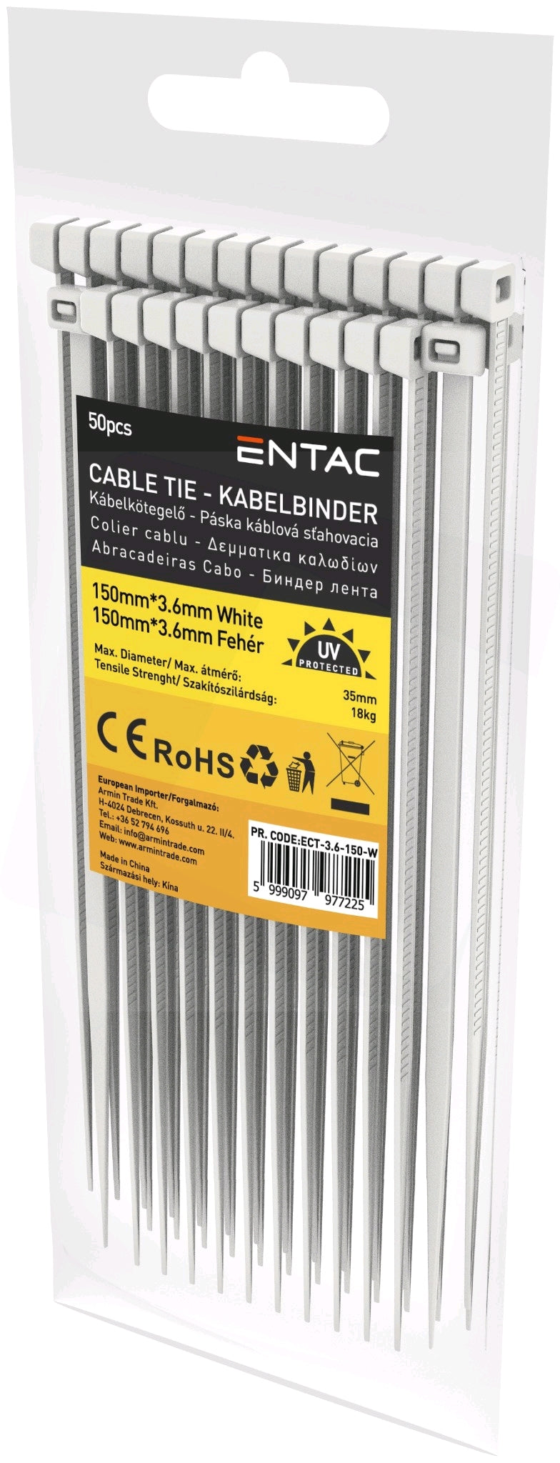 Entac 977225 Vezice 3,6 x 150 mm