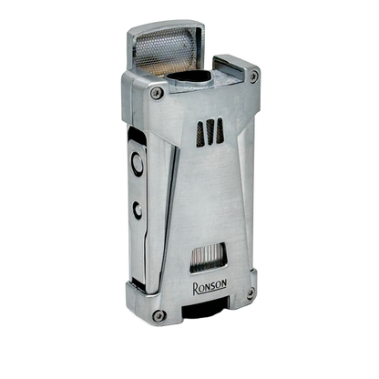 Vžigalnik Ronson 119001 za cigare plinski Jet Flame Hurricane, Chrome Satin