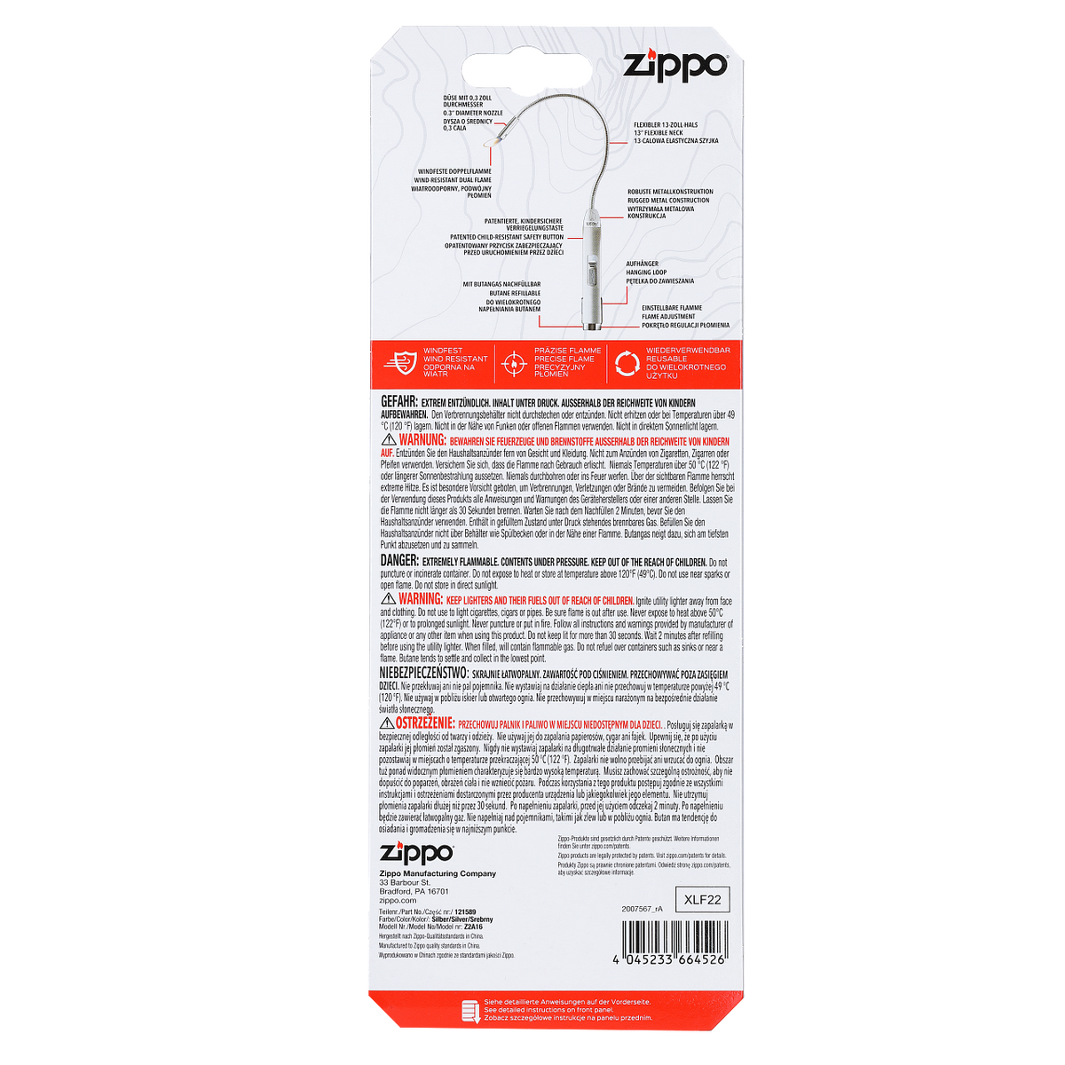 Zippo 2.007.567 Vžigalnik gospodinjski Flex XL