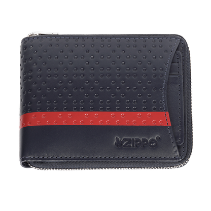 Denarnica Zippo 2.008.019 Navy Blue Range Zipper + Credit Card Case