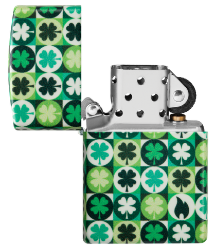 Zippo vžigalnik 46015 Clover Glow in the Dark