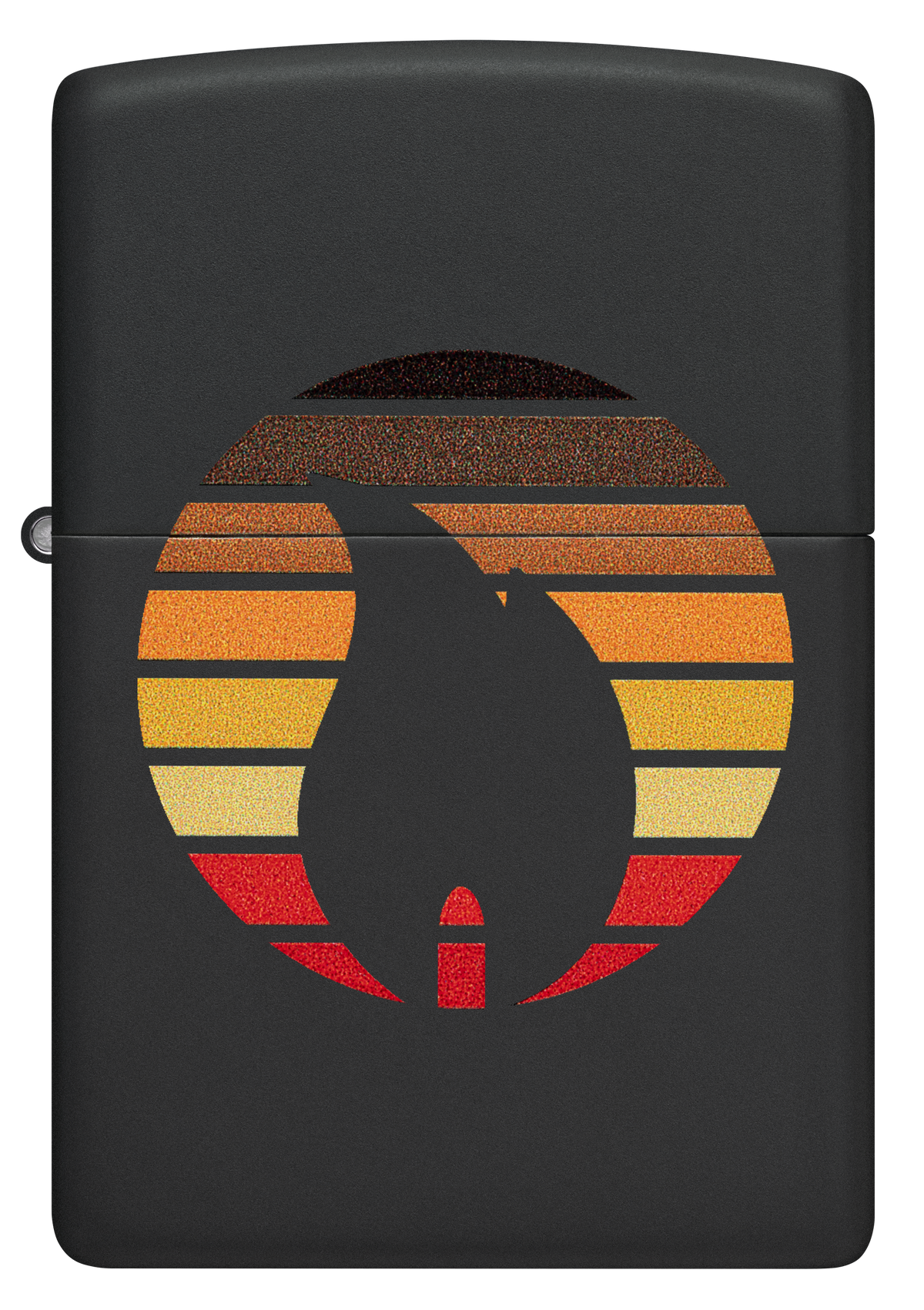Zippo 46168 vžigalnik Zippo Retro Logo, Black Matte