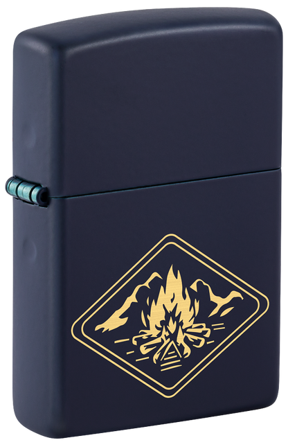 Zippo 46174 vžigalnik Campfire, Navy Matte
