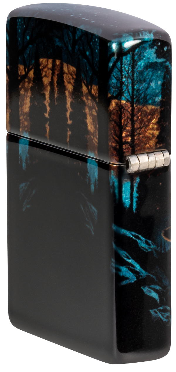 Zippo 46252 vžigalnik Wolf in Nature, 540 Tumbled Chrome