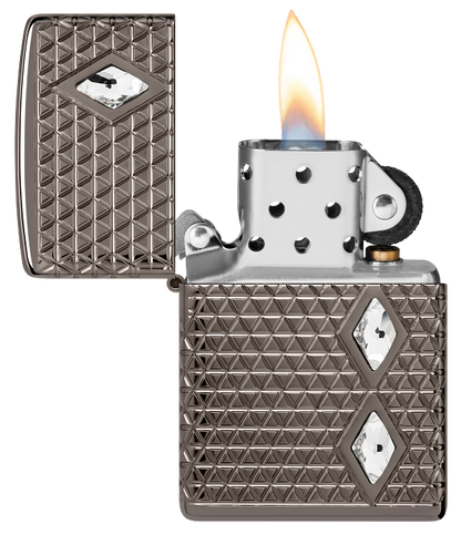 Zippo vžigalnik 46316 vžigalnik Armor Pattern Crystals