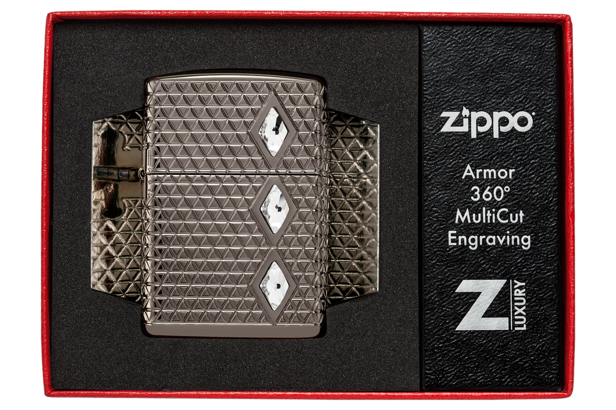 Zippo vžigalnik 46316 vžigalnik Armor Pattern Crystals