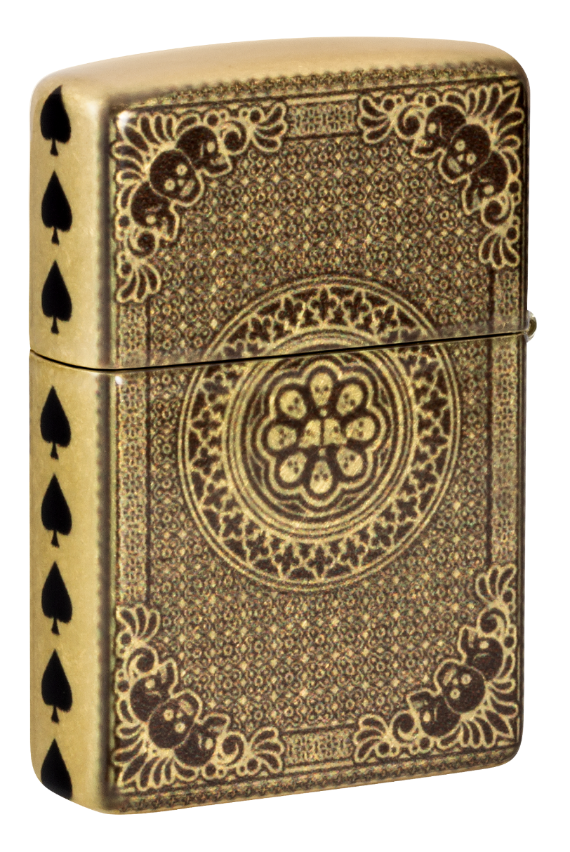 Zippo vžigalnik 46388 Ace of Spades & Skulls