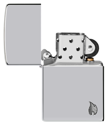 Zippo vžigalnik 46396 Armor Flame, High Polish Chrome