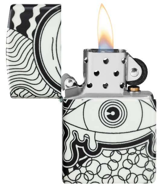 Zippo 46428 vžigalnik Psychedelic Eye, Glow in the Dark