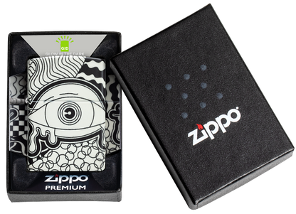 Zippo 46428 vžigalnik Psychedelic Eye, Glow in the Dark