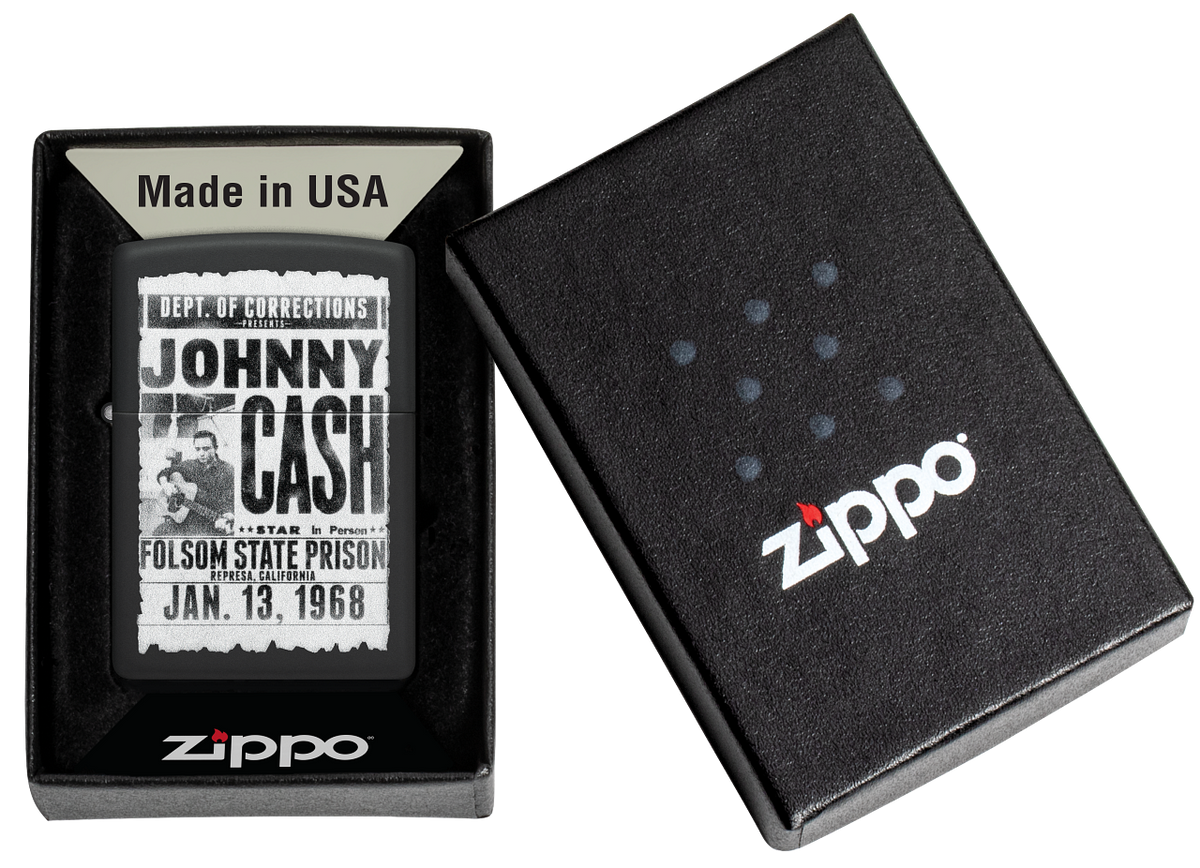 Zippo 46490 vžigalnik Johnny Cash, Newspaper