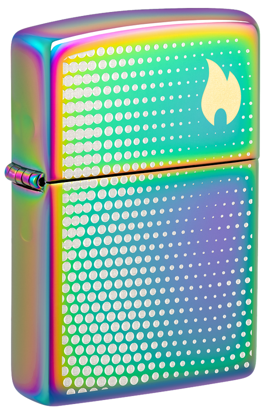 Zippo 46569 vžigalnik Dots and Flame, Multi Color