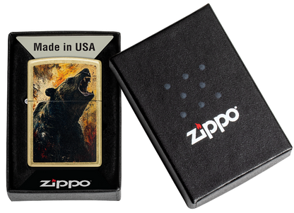 Zippo 46695 vžigalnik Bear, Street Brass
