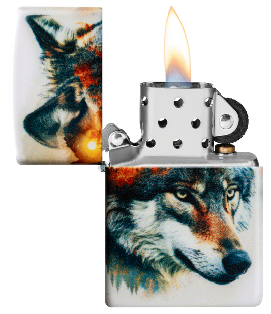 Zippo 60.007.507 vžigalnik Watercolor Wolf