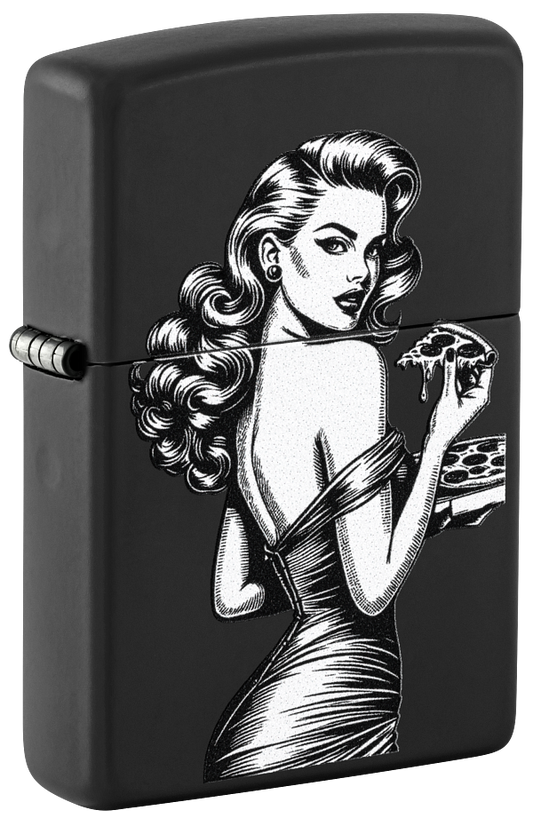 Zippo 60.007.590 vžigalnik Stunning Pin-Up Woman With Pizza